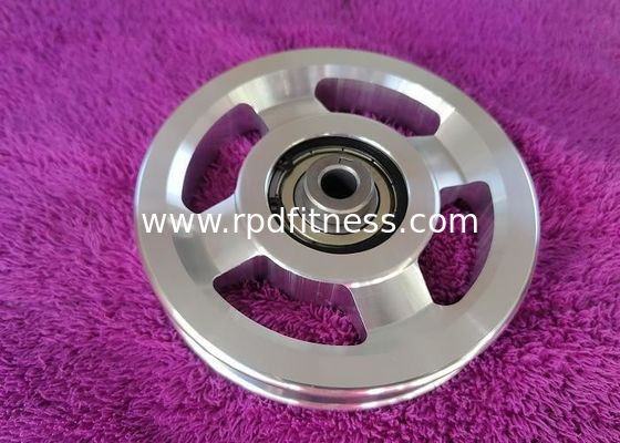 China Gym 89mm 114mm Wire Rope Pulley Wheels Polished supplier