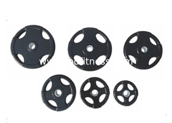 China PU Barbell Weight Plates 2.5kg - 20kg Bumper Weight Plates For Fitness Equipment supplier
