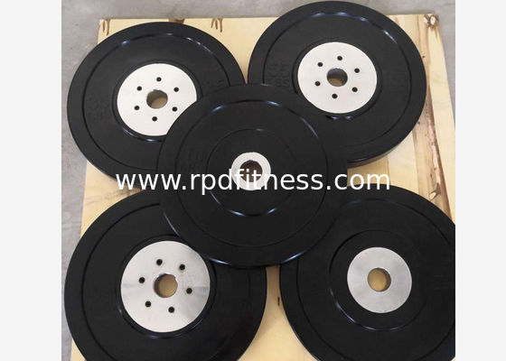 China Home Bumper Barbell Weight Plates 5kg - 25kg For Strength Exercise 50mm Bars Matching supplier