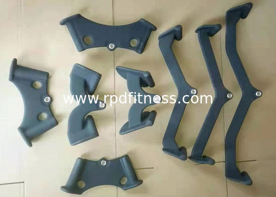 China 8 Fuctional Black Rubber Coated Gym Equipment Accessories gym rope handle supplier