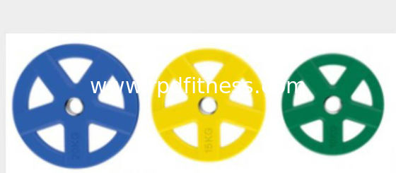 1.25kg - 25kg Gym Weight Plates , Black Rubber Barbell Weight Plates supplier