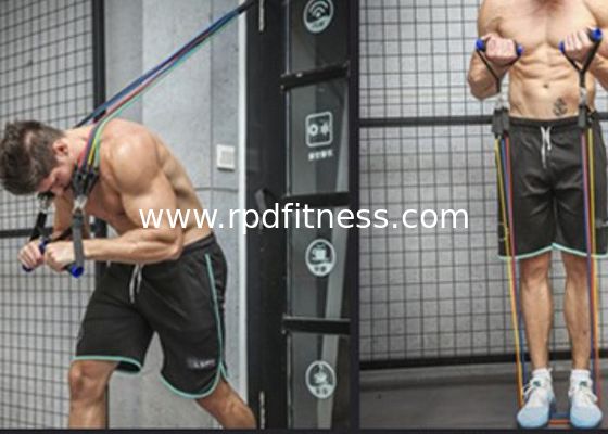 5 Colours Solid Emulsion Home Exercise Rope 200LBS Resistance Resistance Weight supplier