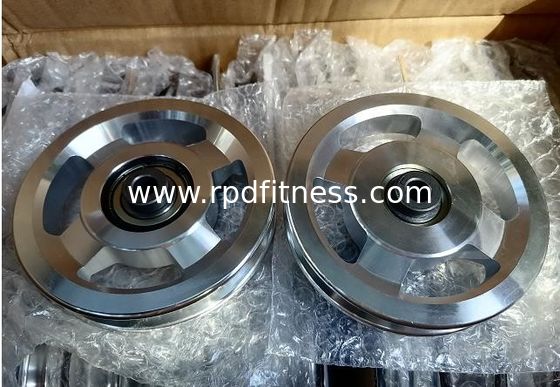 4.5 Inch Multifunction Fitness Equipment Steel Cable Pulley Wheels For Health Clubs supplier