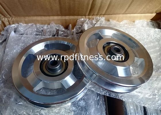 Alloy Material Gym Equipment Pulley 4.5 Inch Red Design Health Equipment Rollers supplier