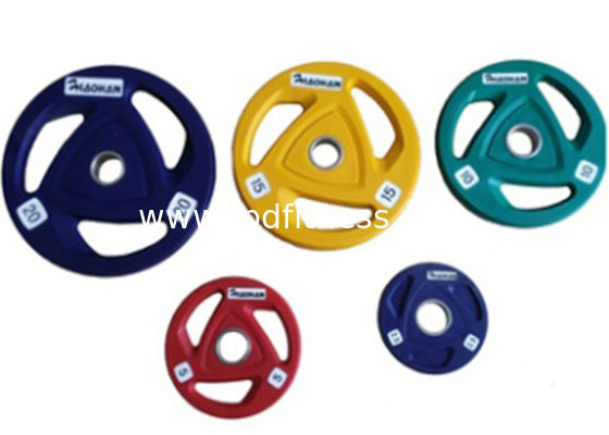 Professional Gym Steel Weight Plates Logo Available Black Color For Gym Clubs supplier