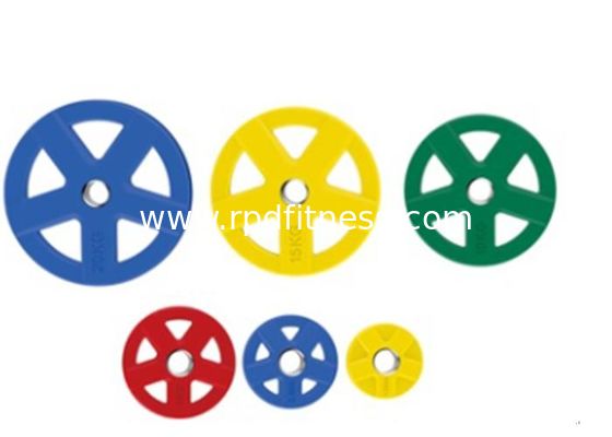 PU Barbell Weight Plates 2.5kg - 20kg Bumper Weight Plates For Fitness Equipment supplier