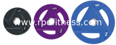 2.5kg - 20kg Weight Plates , Colourful PU Material Gym Spare Parts Logo Available supplier