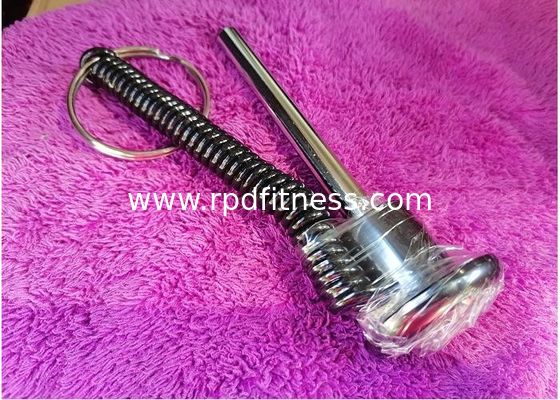 Plastic Caps Gym Equipment Parts Weight Selector Pin With Elastic Spring Rope supplier