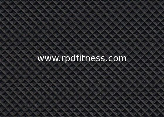 Diamond Black Pattern Commercial Treadmill Belts 2.5mm For Gym Clubs supplier