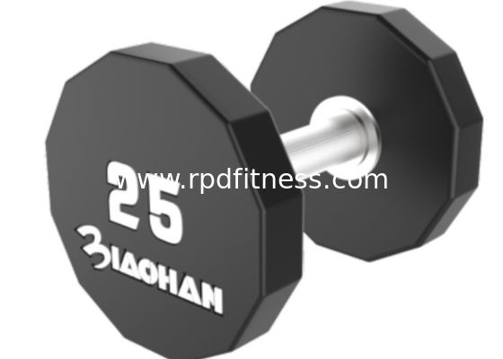 Durable Gym Fitness Dumbbell / Gym Accessory PU Dumbbell Color Optional supplier