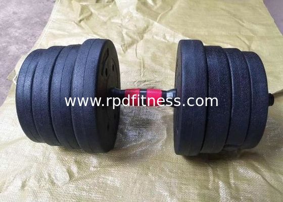 40kgs Rubber Coated Gym Fitness Cement Adjustable Dumbbell supplier