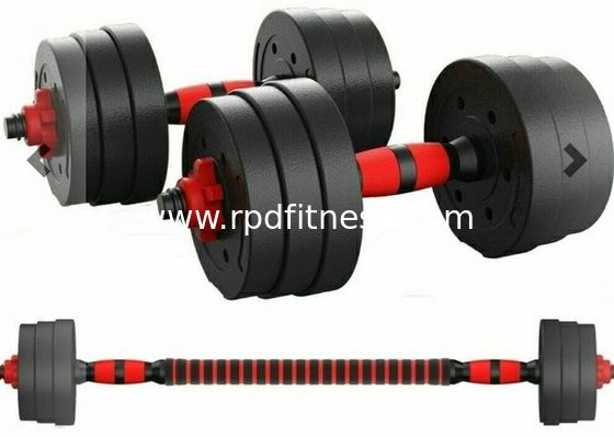40kgs Rubber Coated Gym Fitness Cement Adjustable Dumbbell supplier