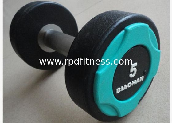 25kg Black PU Stainless Handle Gym Weights Dumbbells supplier