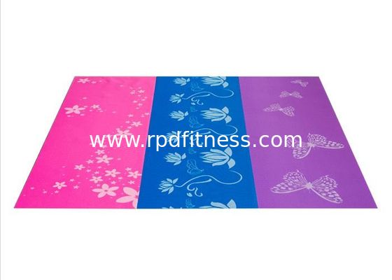 Anti Slip Gym Yoga Mats Color Optional 3 - 8mm Thick For Commercial Clubs supplier