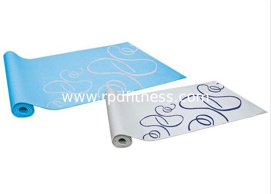Durable Anti Slip Yoga Mat , Easy Carry Lightweight Soft PVC Yoga Mat supplier