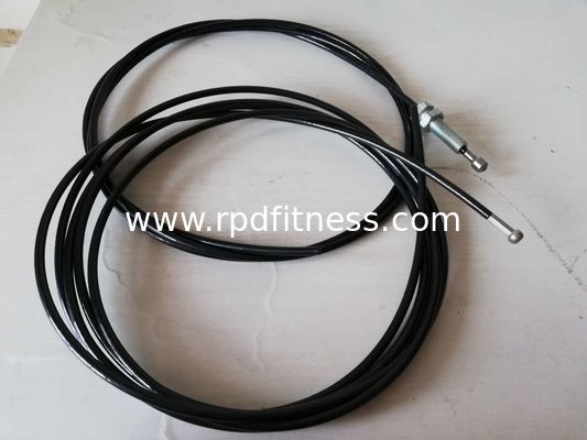 Black Gym Wire Rope 1/4 Inch Outer Diameter For Gym Equipment Assembly supplier