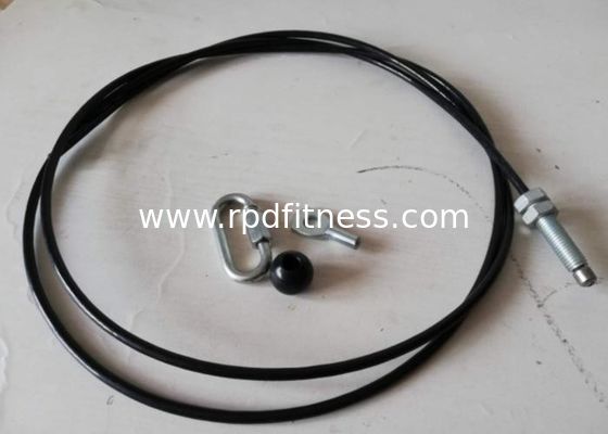 RAPID Gym Equipment Parts , Black Plastic Wire Rope For Gym Equipment supplier