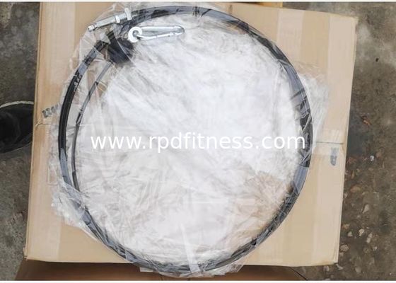 RAPID Black Plastic Wire Rope 6.0mm Outerdiameter For Gym Equipment supplier