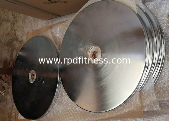 CR Plating Steel Exercise Bike Wheel 460mm Dimension By Polishing Treatment supplier