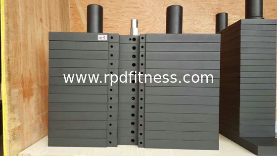 Durable Commercial Quality Gym Clubs Use Black Pure Gym Steel Plates supplier